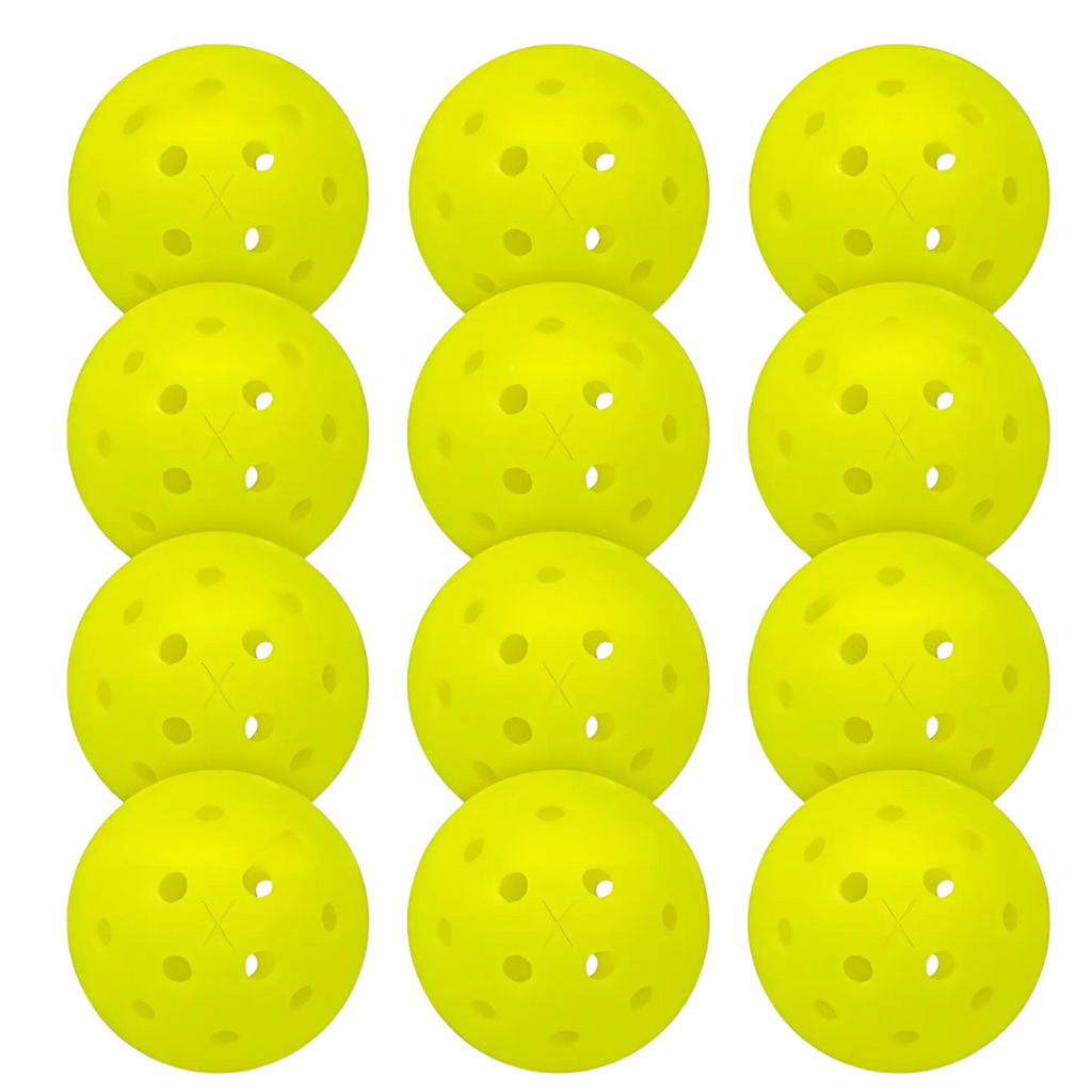 Pack Of 12 Outdoor Sports Pickleballs