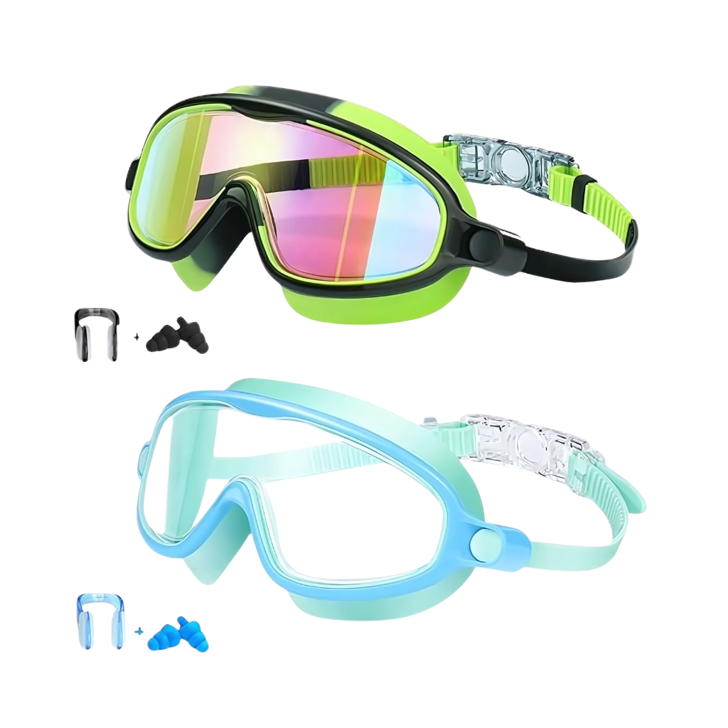 Pack Of 2 Kids Anti Fog Swim Goggles