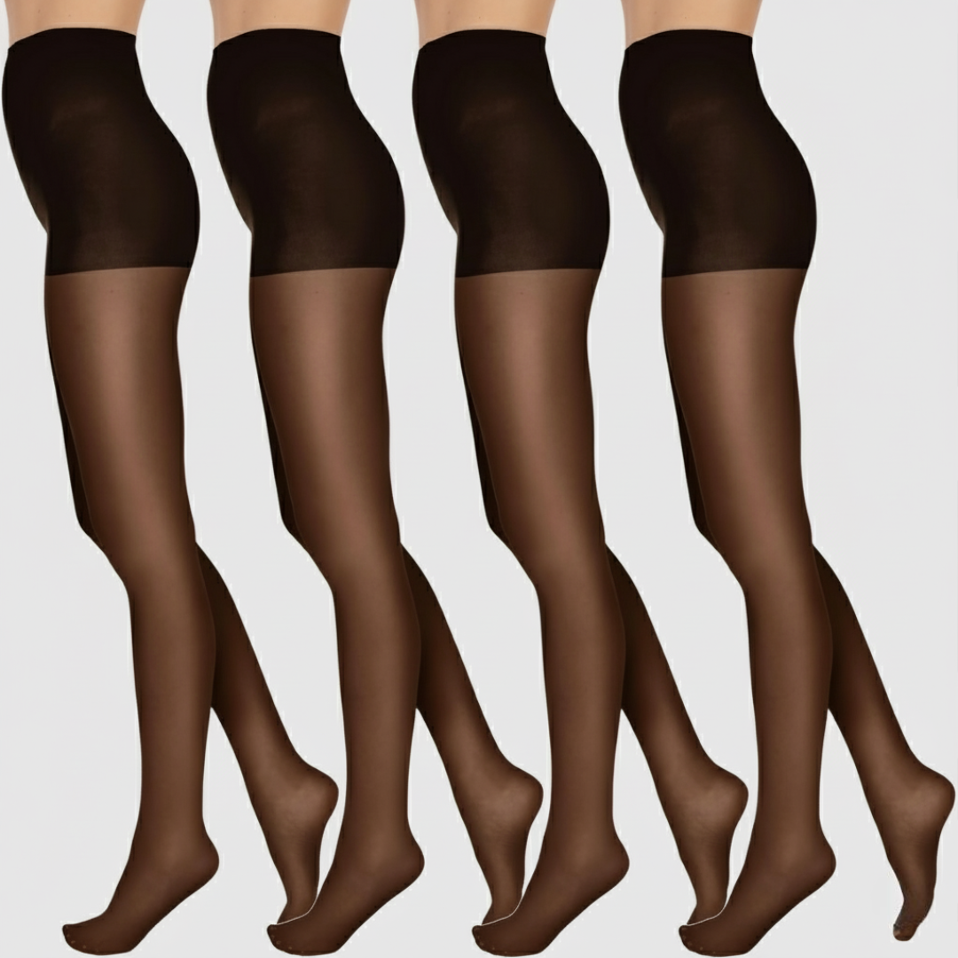4 Pairs Panty Sheer Pantyhose For All Day Comfort