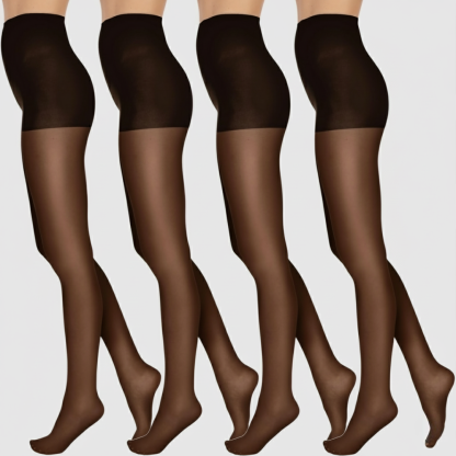 4 Pairs Panty Sheer Pantyhose For All Day Comfort