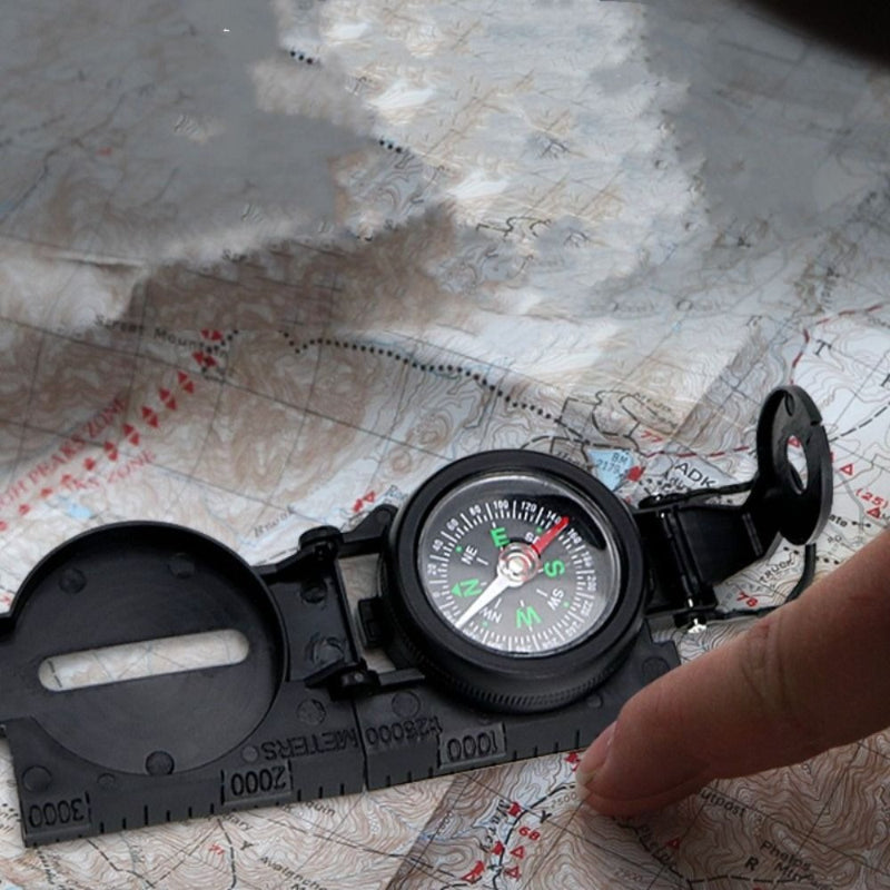 Portable Folding Military Tactical Compass-USA Camp Zone