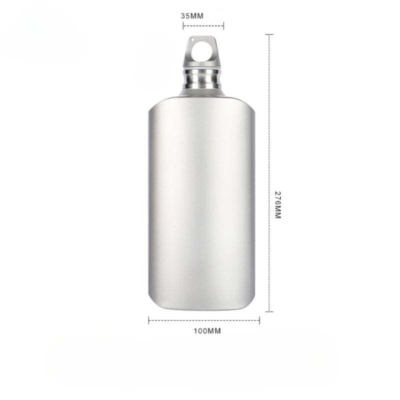 Titanium Water Wine Coffee Tea Bottle Flask-USA Camp Zone