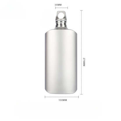 Titanium Water Wine Coffee Tea Bottle Flask-USA Camp Zone