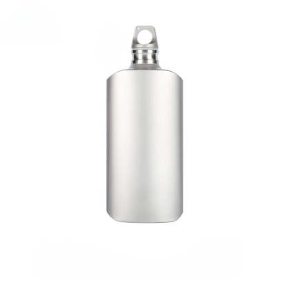 Titanium Water Wine Coffee Tea Bottle Flask-USA Camp Zone