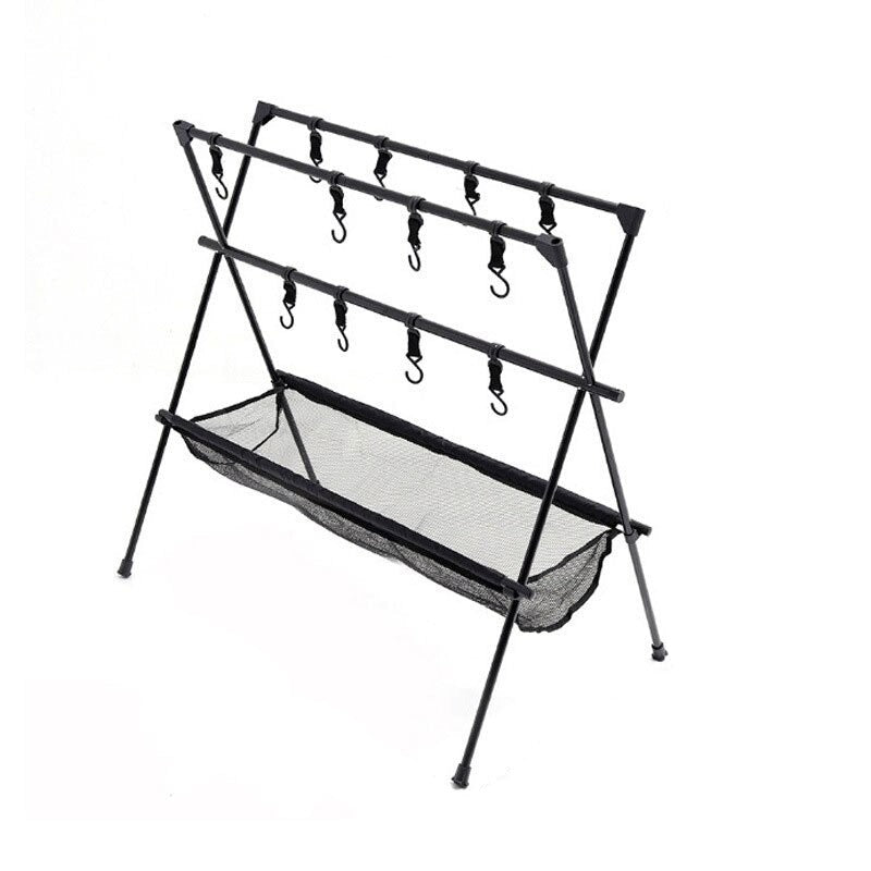 Folding Portable Camping Hanging Rack Tripod Hanger With Hook-USA Camp Zone