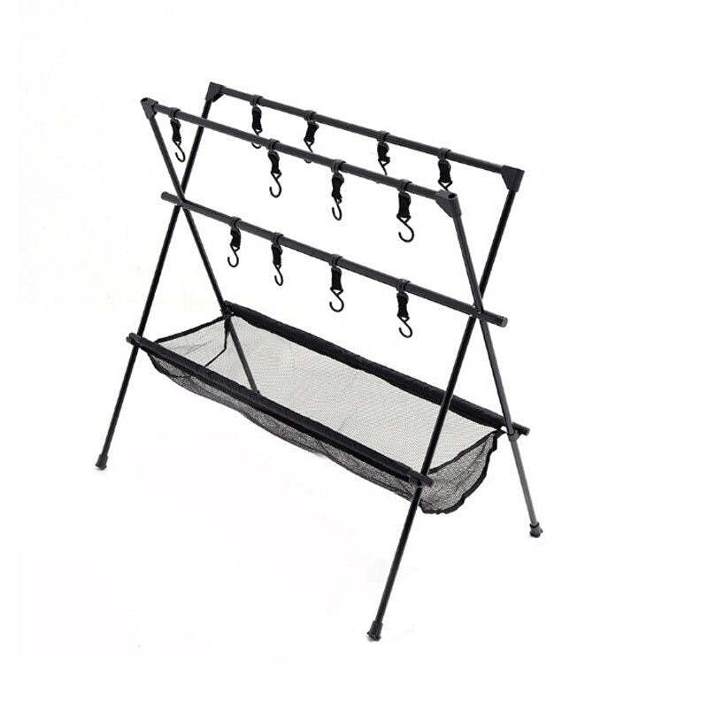 Folding Portable Camping Hanging Rack Tripod Hanger With Hook-USA Camp Zone