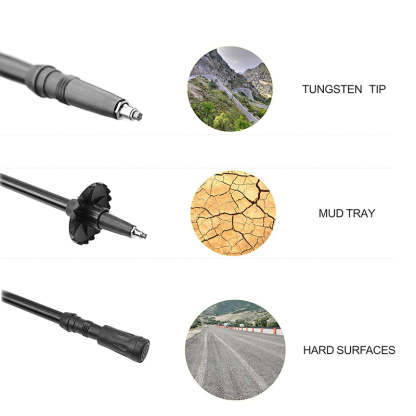 Anti-Shock Ultra Light Adjustable Trekking Poles-USA Camp Zone
