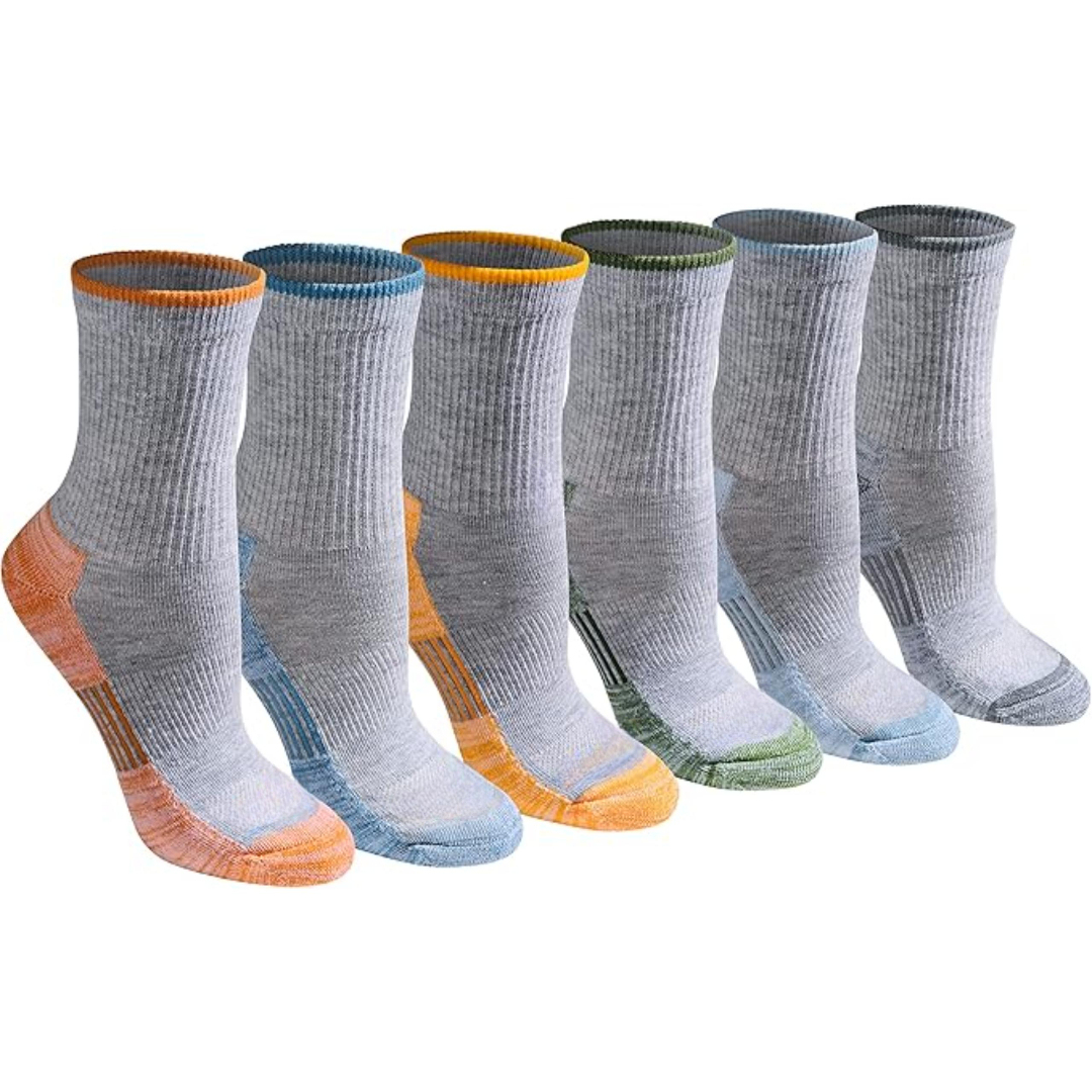 Women Pack Of 6 Moisture Wicking Socks