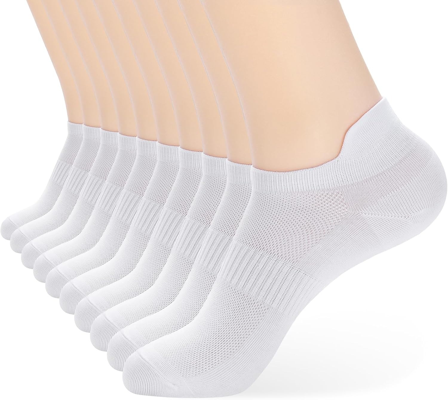 10 Pairs Men and Women Ankle Thin Athletic Running Low Cut Socks