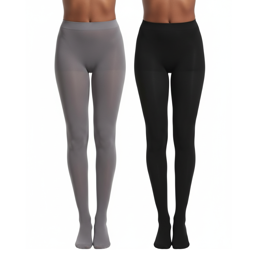 Pack Of 2 Women Super Opaque Control Top Tights