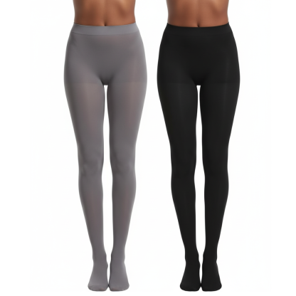 Pack Of 2 Women Super Opaque Control Top Tights