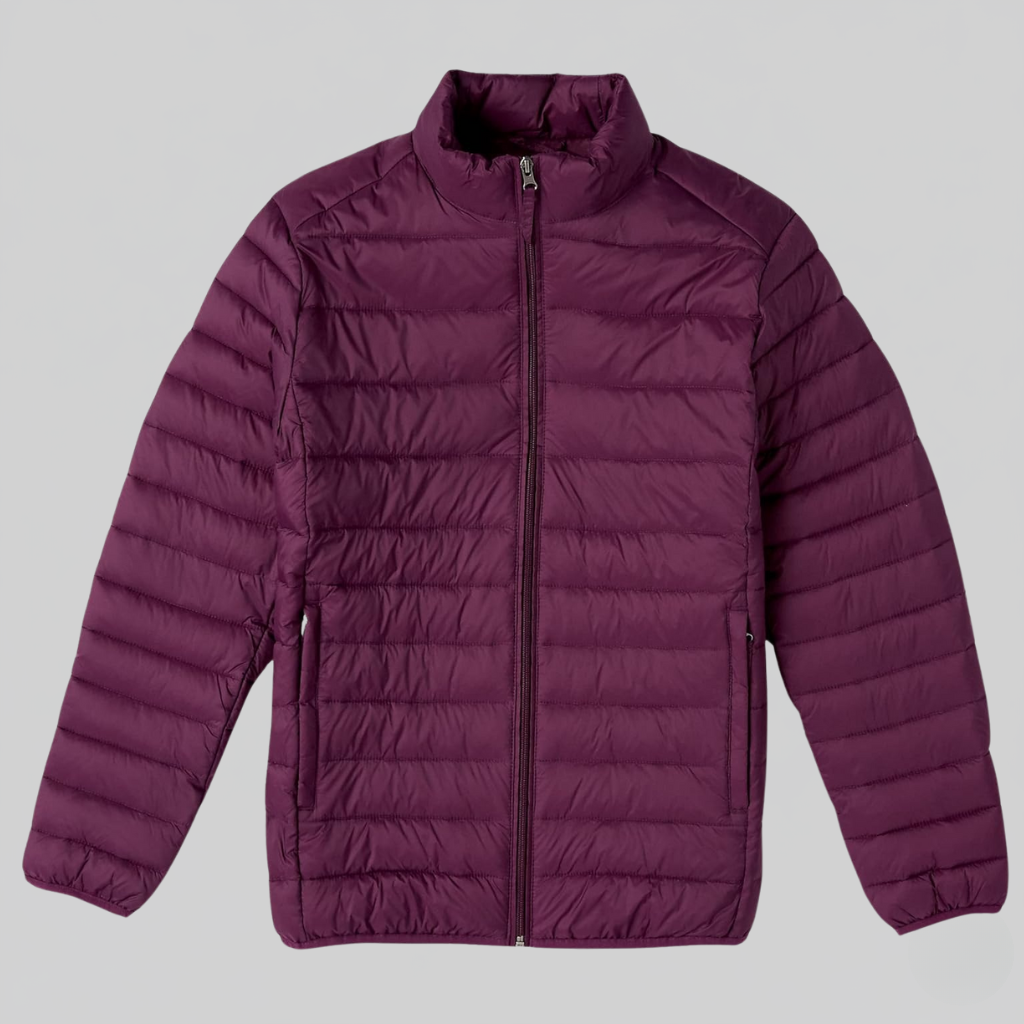 Packable Lightweight Water Resistant Puffer Jacket For Men