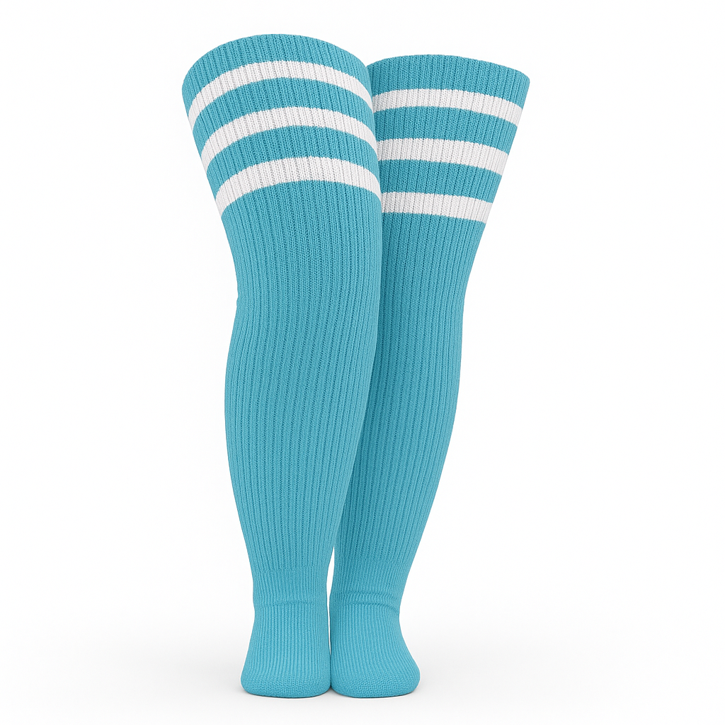 Plus Size Striped High Socks For Women