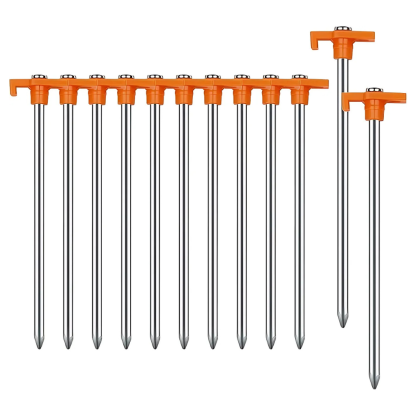 Pack Of 12 Heavy Duty Camping Stakes