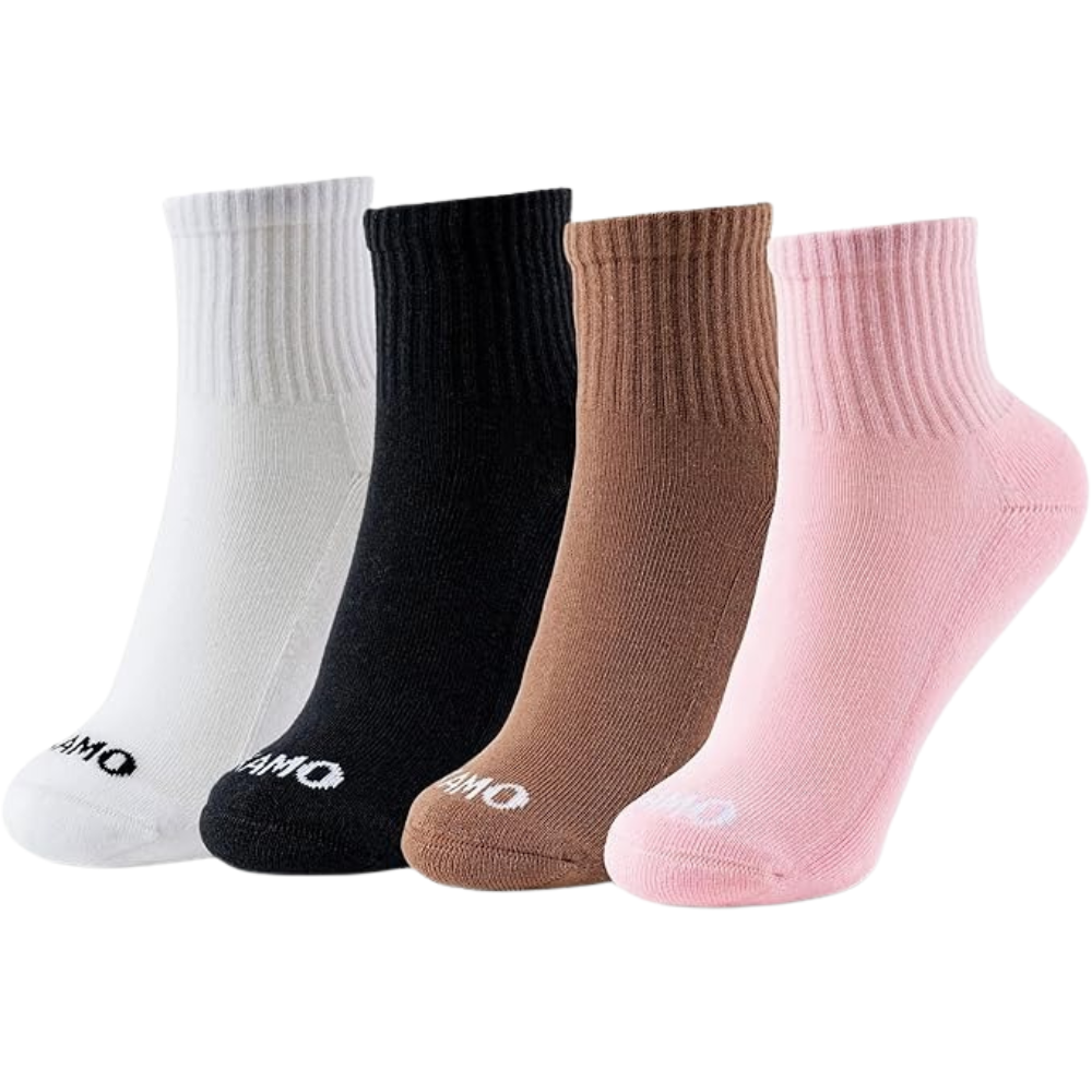  4 Pack Of Cushioned Sole And Seamless Socks