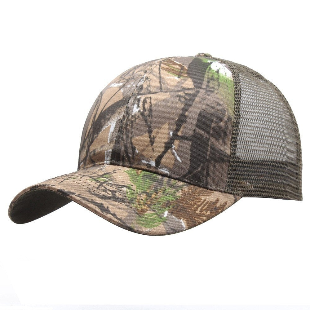 Unisex Outdoor Sun Protection Casual Camo Sports Cap-USA Camp Zone
