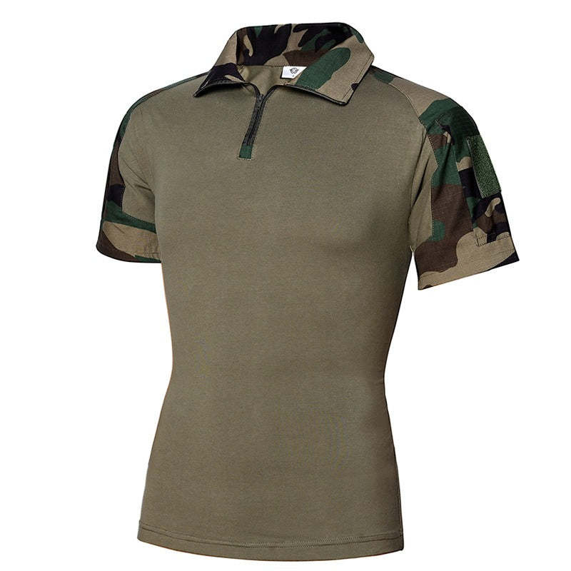 Men's Outdoor Tactical Military Camouflage T-shirt-USA Camp Zone
