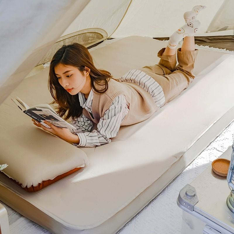 Self Inflatable Double Folding Sleeping Camping Mat-USA Camp Zone
