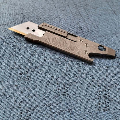 Titanium Alloy Pocket Tactical Paper Cutter Knife