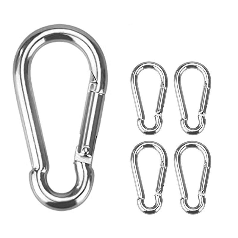 Aluminum Alloy D-Ring Buckle Spring Carabiners-USA Camp Zone
