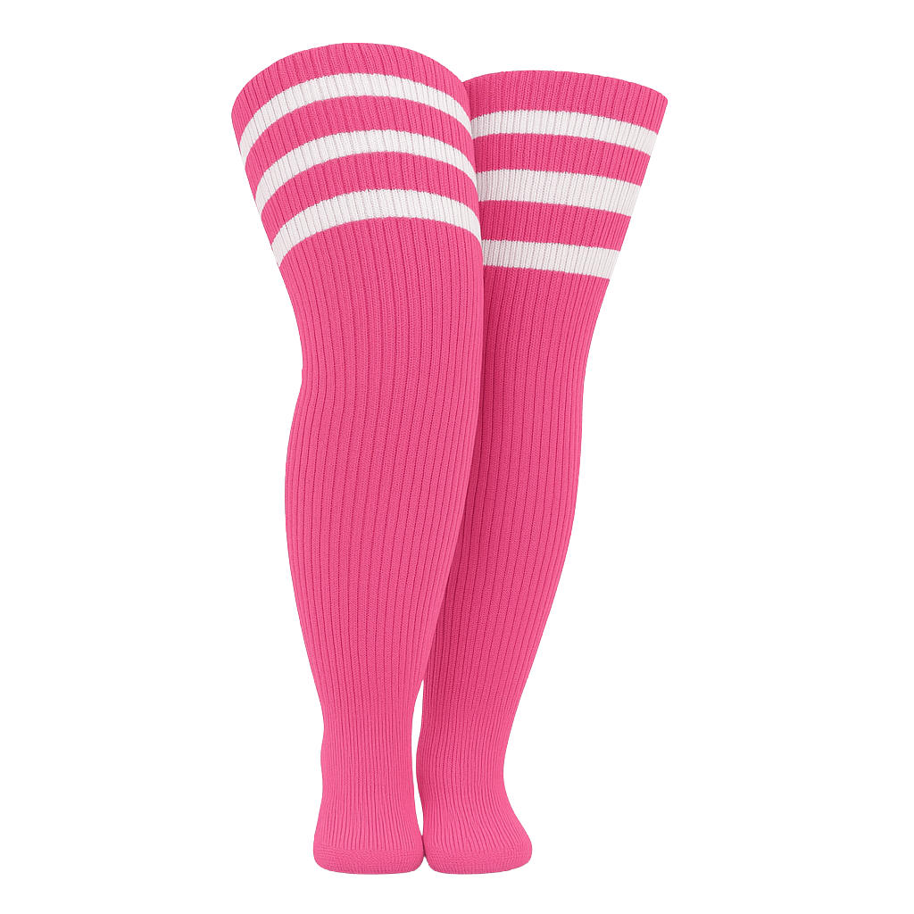 Plus Size Striped High Socks For Women