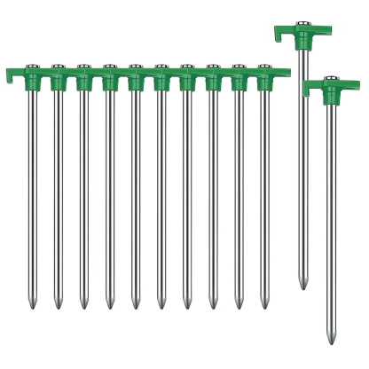 Pack Of 12 Heavy Duty Camping Stakes