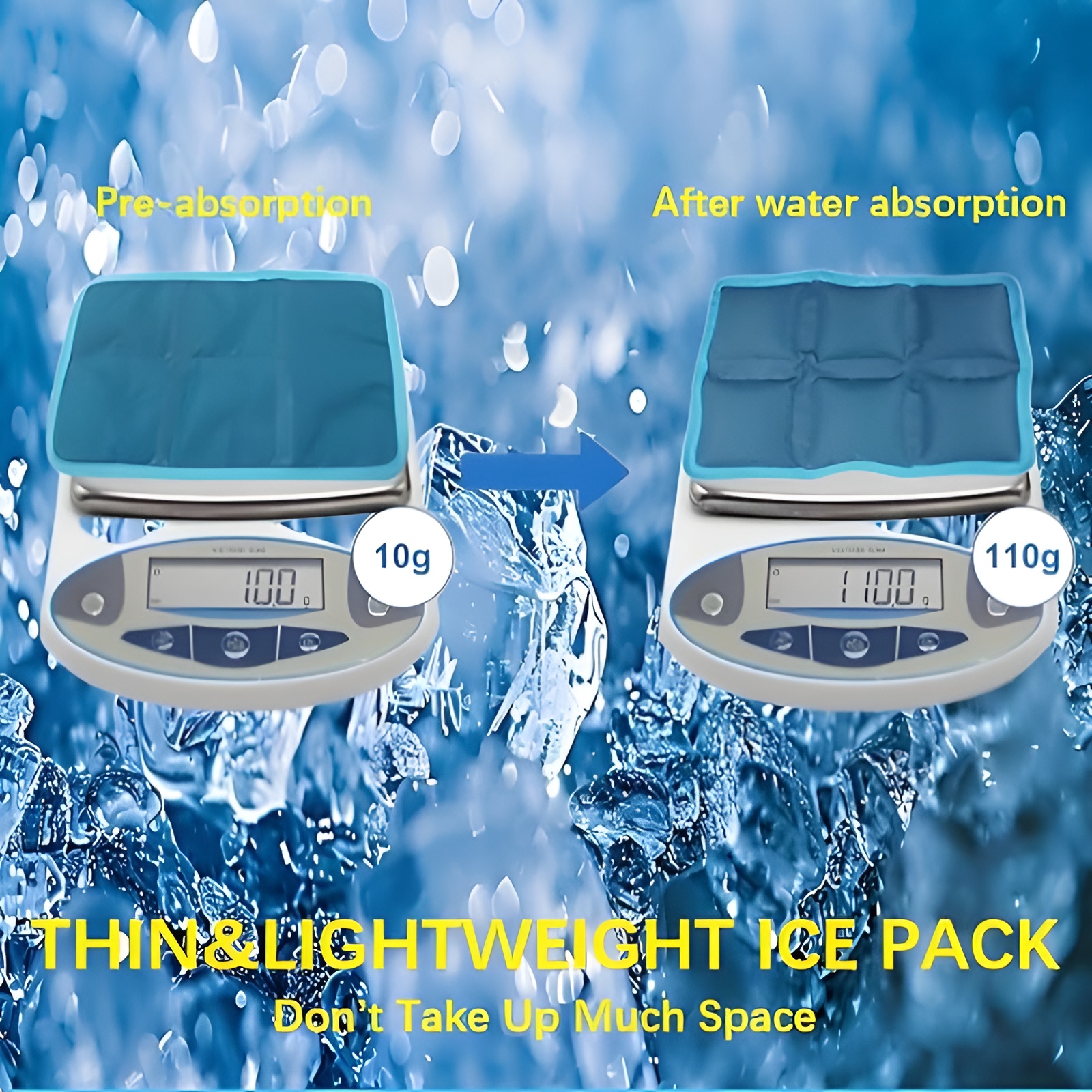 Reusable Ice Packs for Lunch Boxes & Coolers