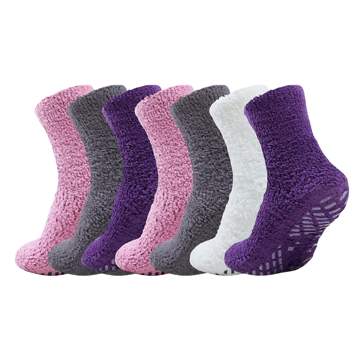 Winter Fuzzy Plush Cozy Soft Fluffy Grip Socks for Women and Men