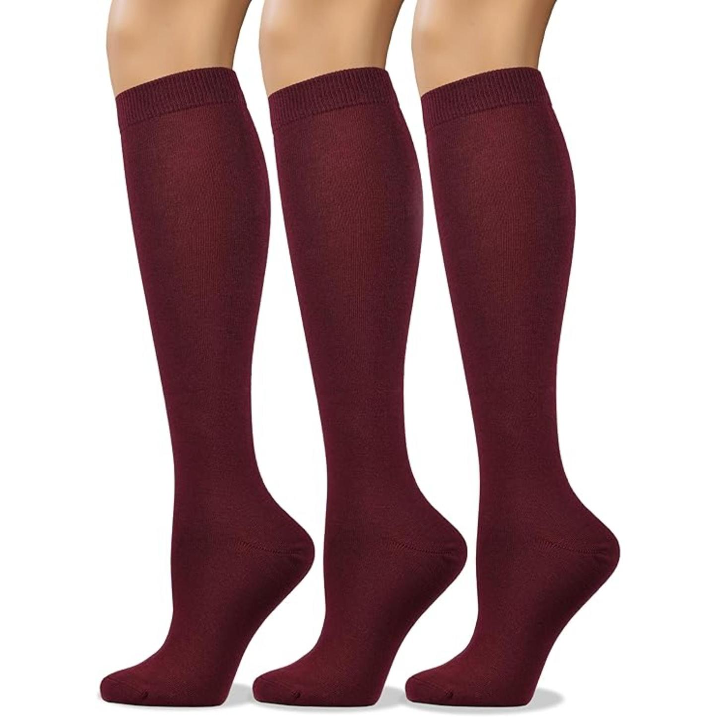 Women Soft Combed High Long Seamless Socks