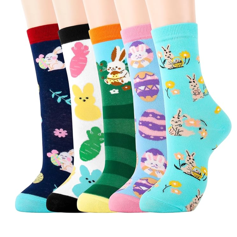 5 Pairs Funny Cute Socks For Women
