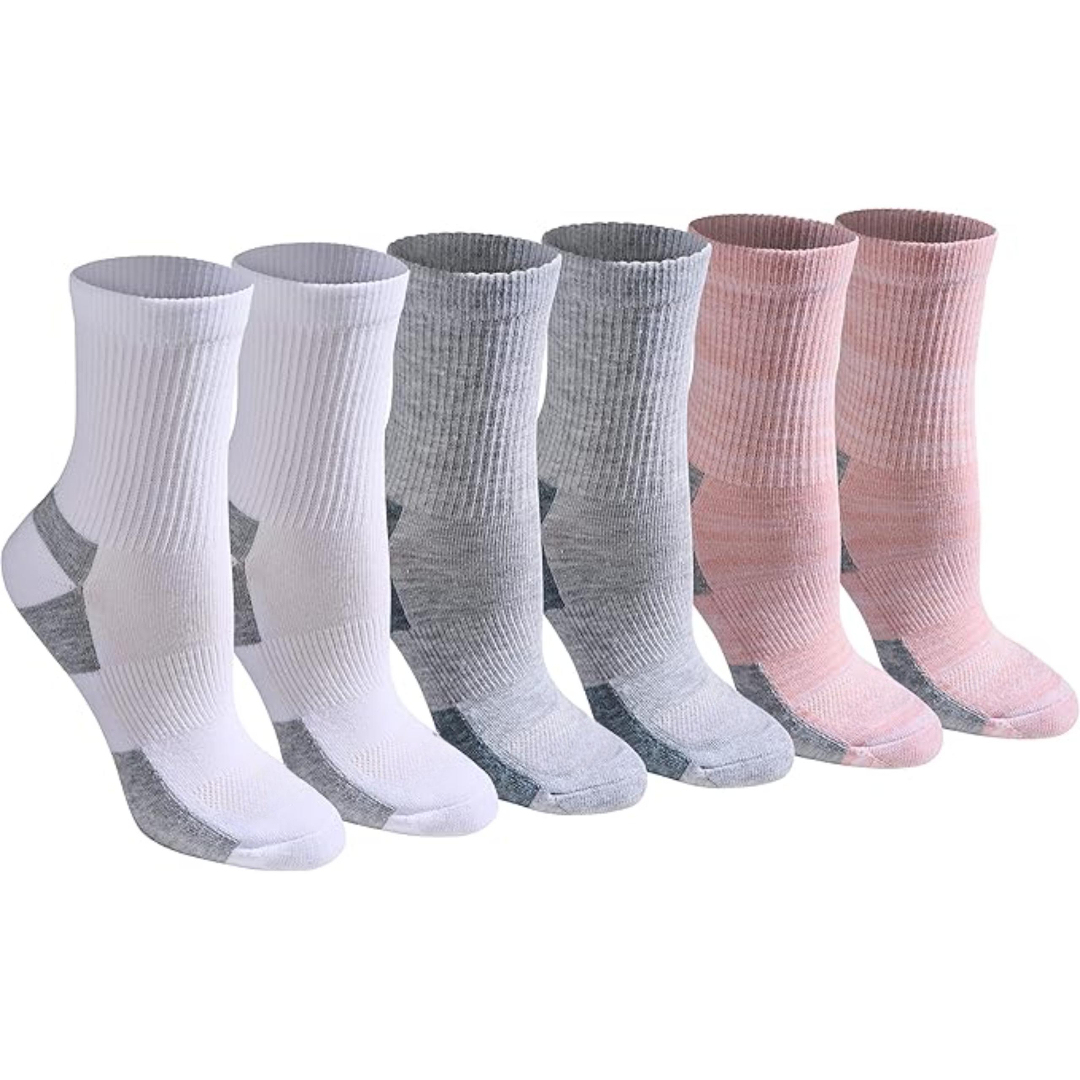 Women Pack Of 6 Moisture Wicking Socks