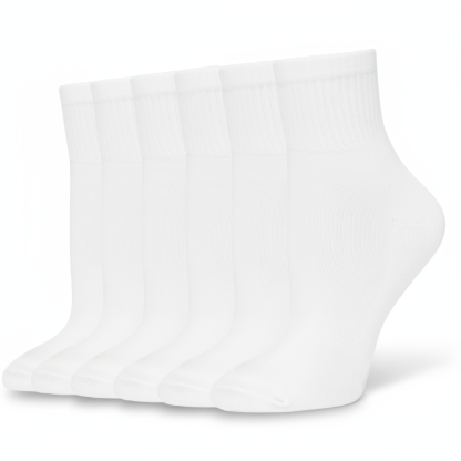6 Pairs Mini Crew Socks For Women