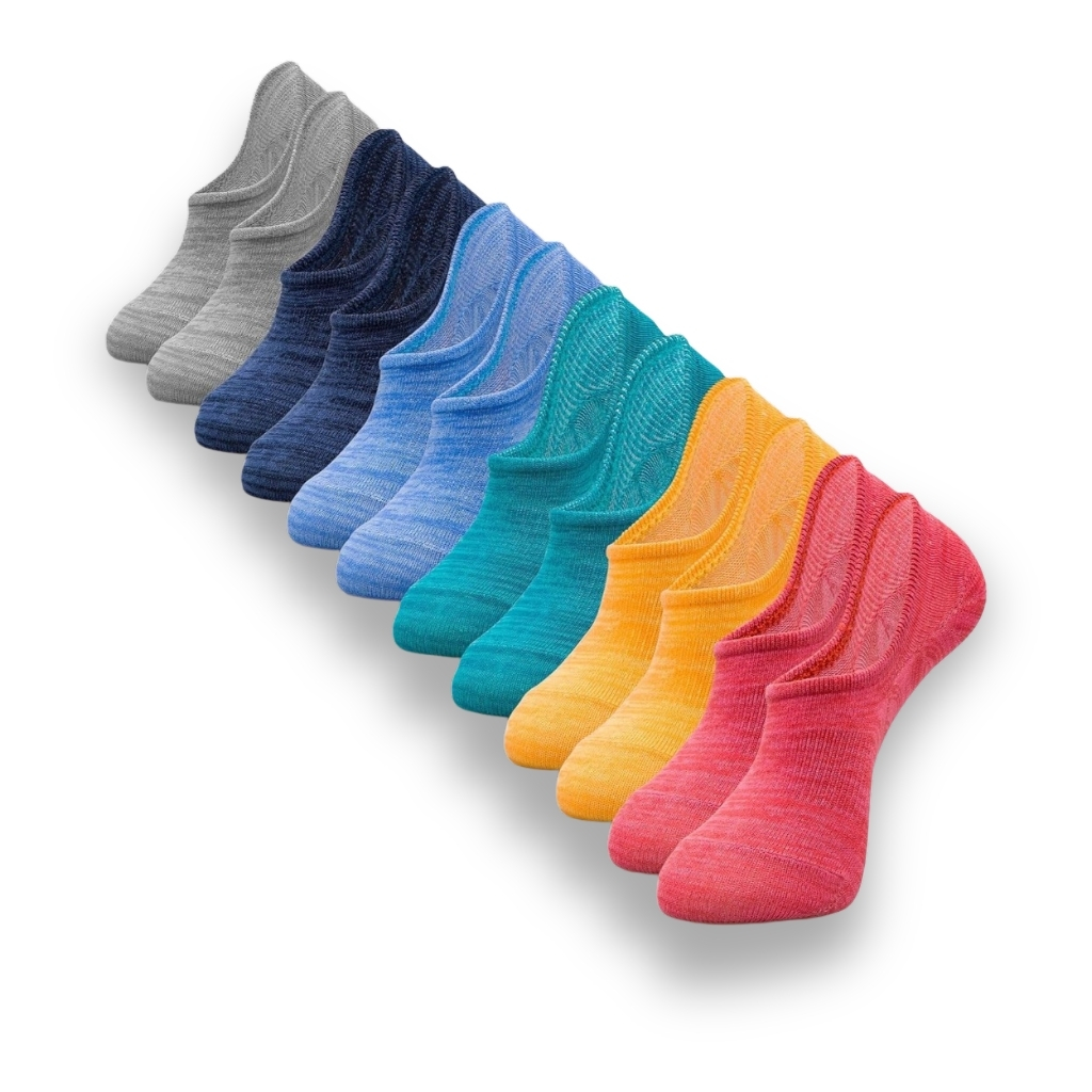 6 Pairs Of Low Cut Athletic Running Invisible Liner Socks