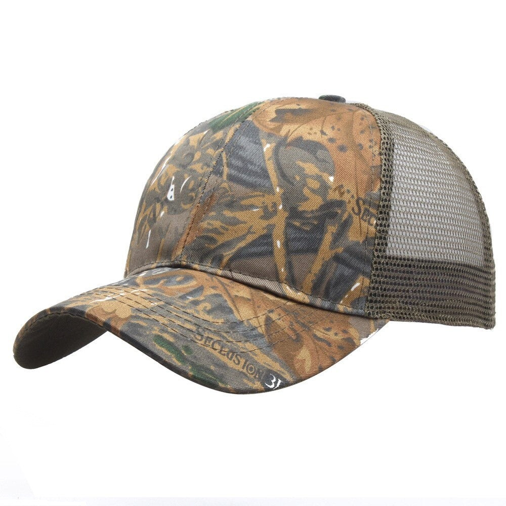 Unisex Outdoor Sun Protection Casual Camo Sports Cap-USA Camp Zone
