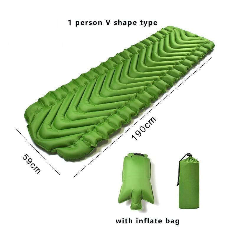 Nylon TPU Sleeping Pad Lightweight Moisture Proof Air Mattress-USA Camp Zone