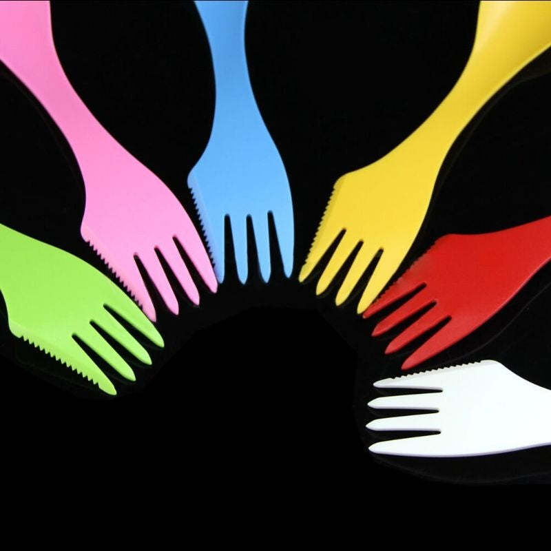 6x Spoon Fork Knife-USA Camp Zone