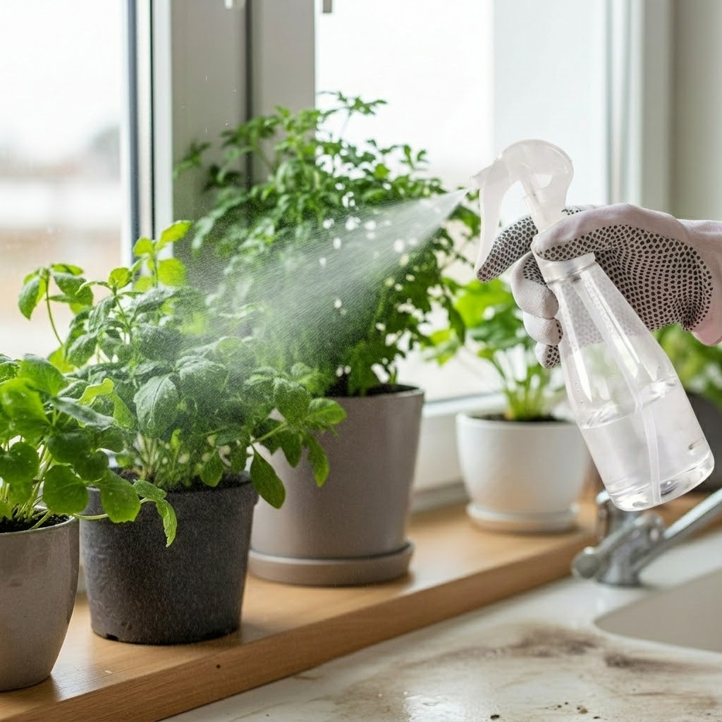 Pressurized High Mist Spray Bottle Reusable Plastic Trigger Sprayer For Gardening And Cleaning