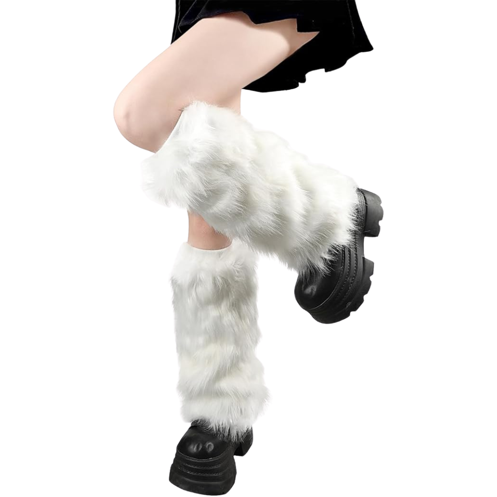  Womens Faux Fur Furry Leg Warmers