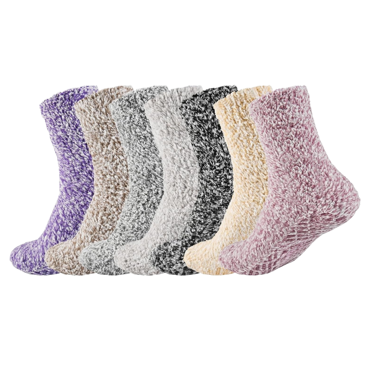 Winter Fuzzy Plush Cozy Soft Fluffy Grip Socks for Women and Men