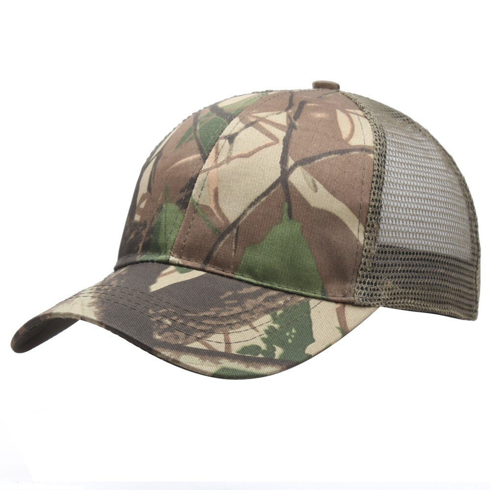Unisex Outdoor Sun Protection Casual Camo Sports Cap-USA Camp Zone