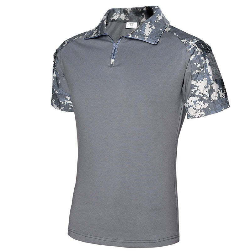 Men's Outdoor Tactical Military Camouflage T-shirt-USA Camp Zone