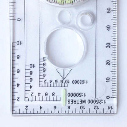 Drawing Scale Compass Folding Map Ruler-USA Camp Zone