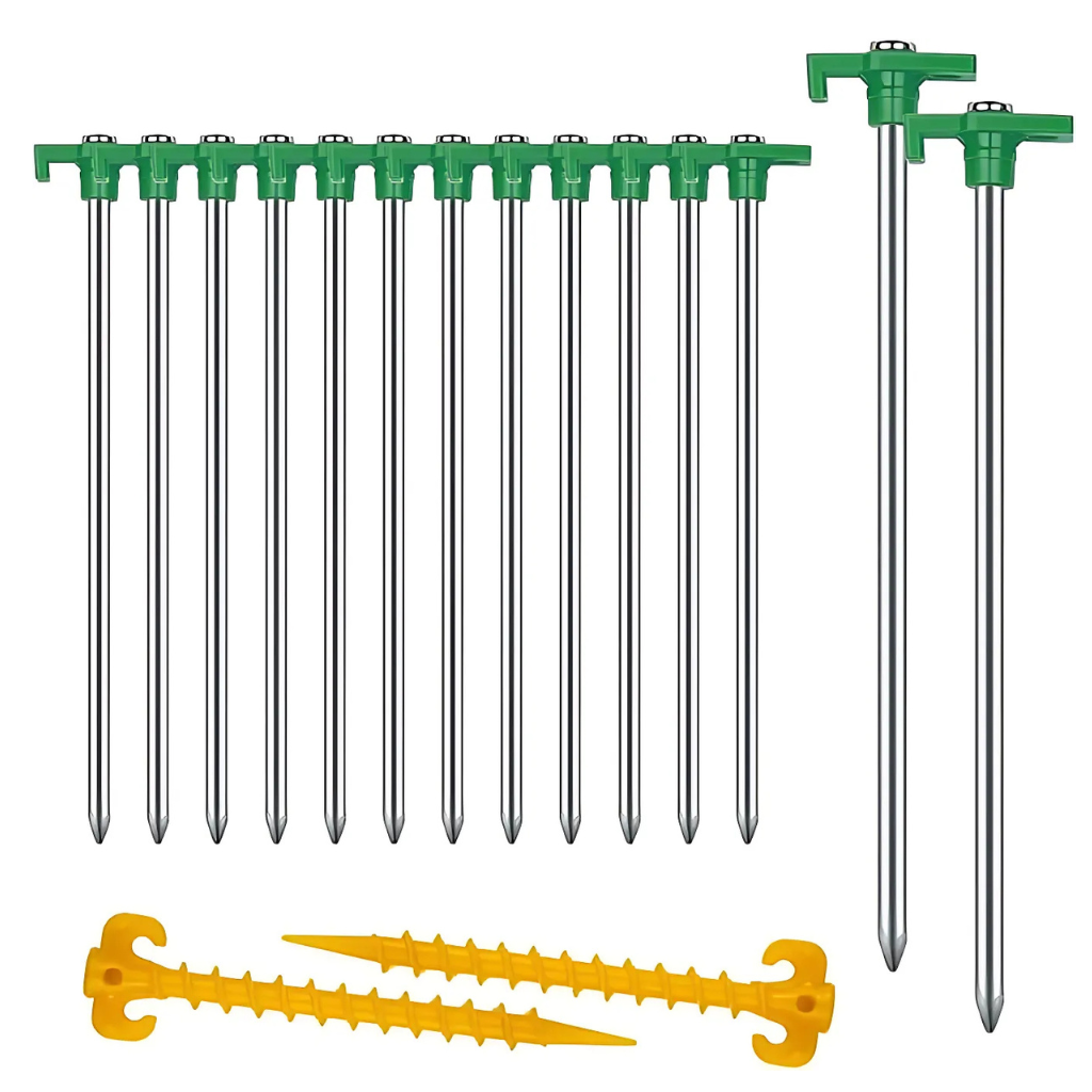 Pack Of 14 Heavy Duty Camping Stakes