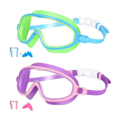 Pack Of 2 Kids Anti Fog Swim Goggles