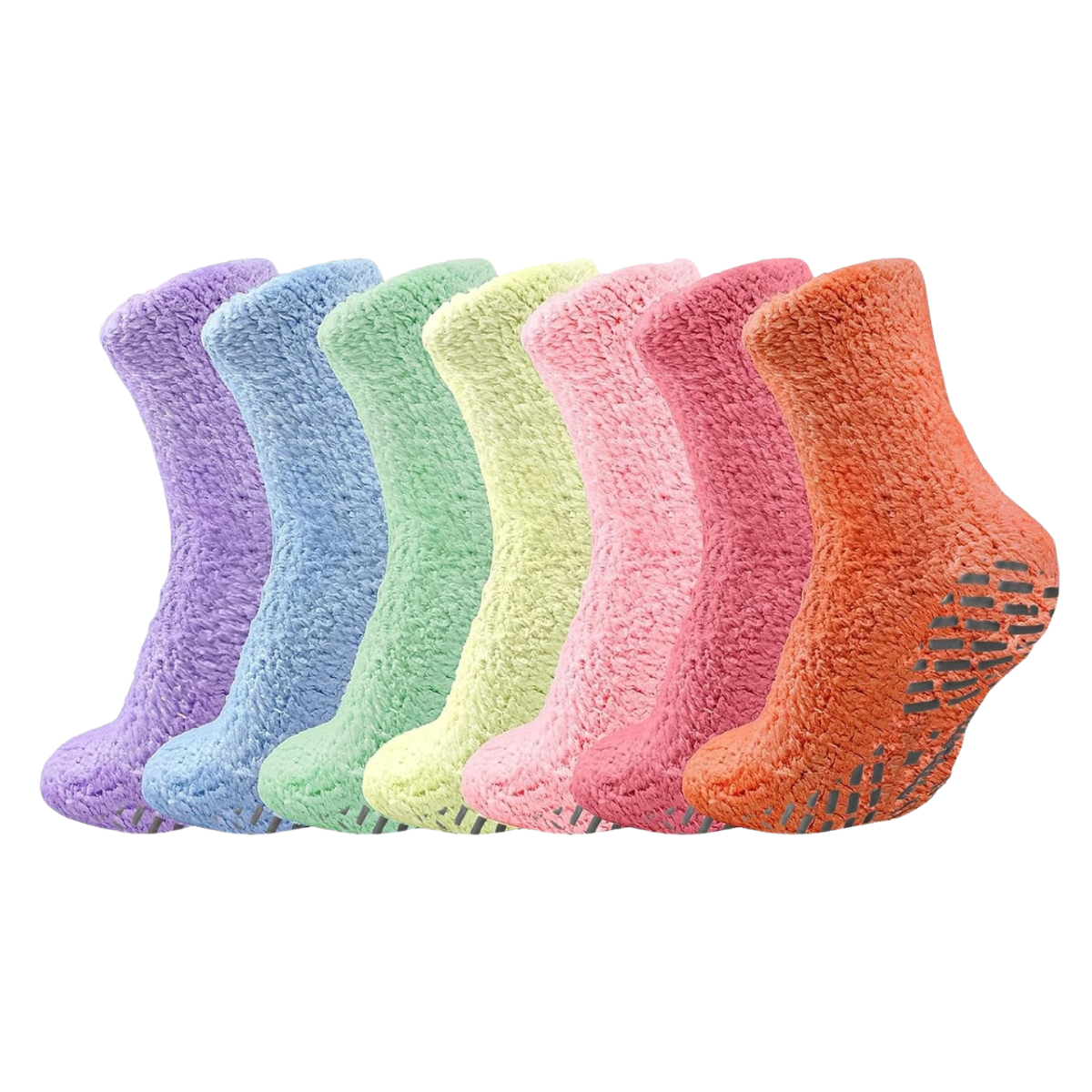 Winter Fuzzy Plush Cozy Soft Fluffy Grip Socks for Women and Men