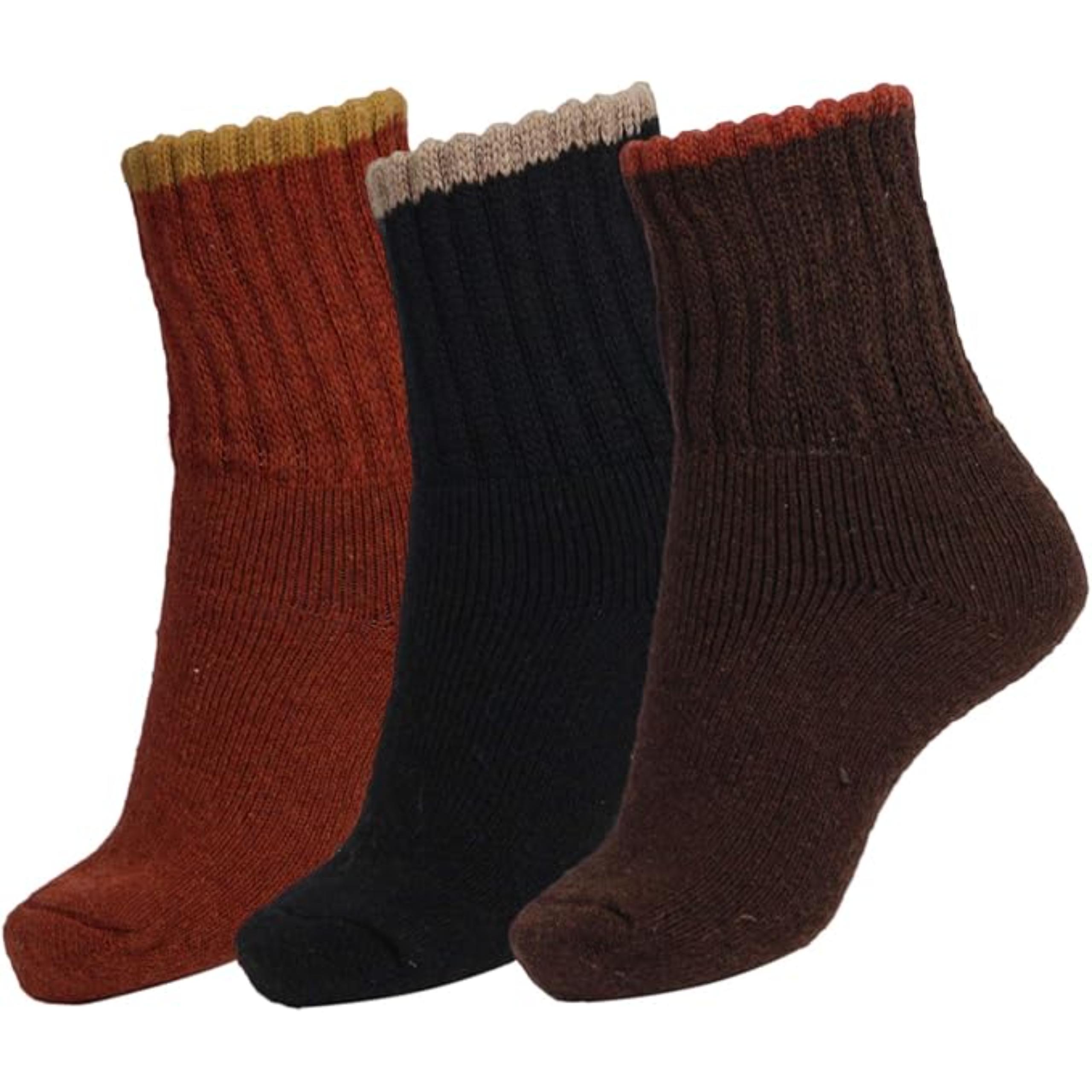 Women Winter Solid Thick Warm Crew Socks