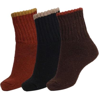 Women Winter Solid Thick Warm Crew Socks
