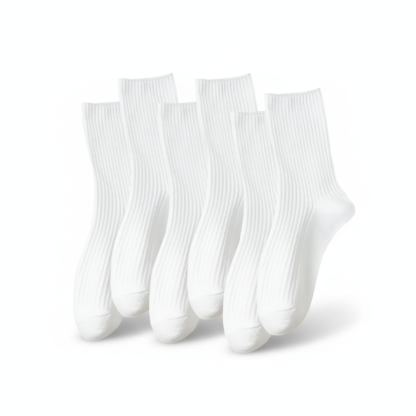 Pack Of 6 Women Crew Cotton Casual Workout Socks