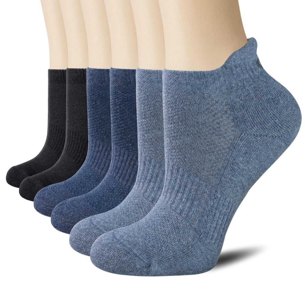 6 Pairs Men and Women Ankle Low Cut Athletic Sports Running Socks