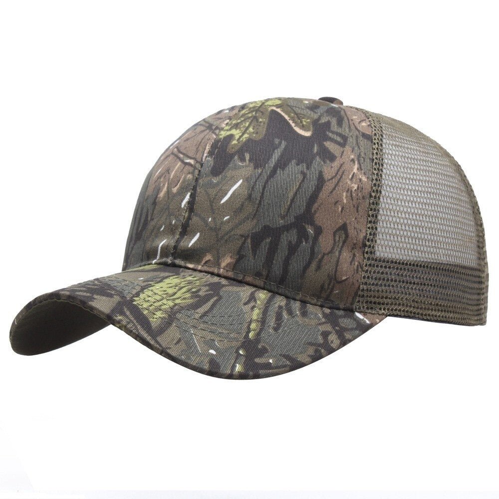 Unisex Outdoor Sun Protection Casual Camo Sports Cap-USA Camp Zone